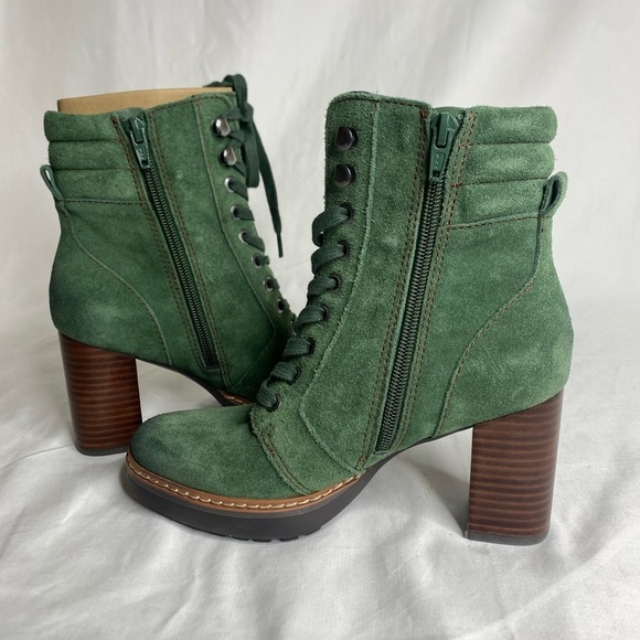 Naturalizer Women's Callie2 Spruce Green Lace Up Ankle Boot Size 5M - Picture 8 of 11